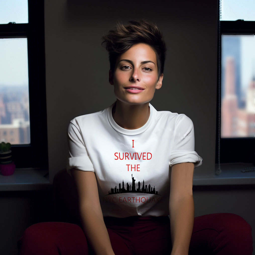 Photograph of author Montana Carr sitting in NYC apartment